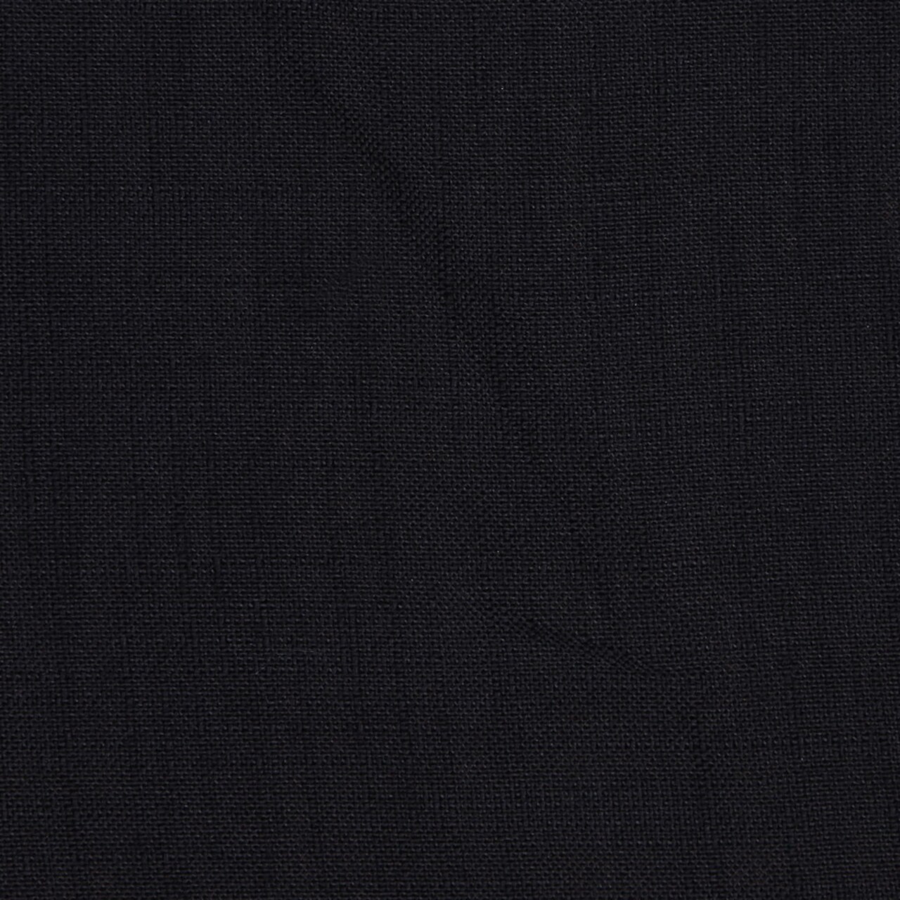 1 Yard Black Solid Slubbed Wool Woven Suiting Fabric 58 inch Width